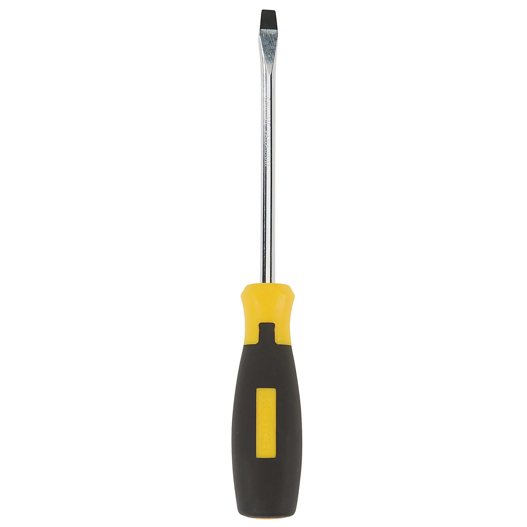 Klutch Comfort Grip Slotted Screwdriver, 5/16in. x 6in.